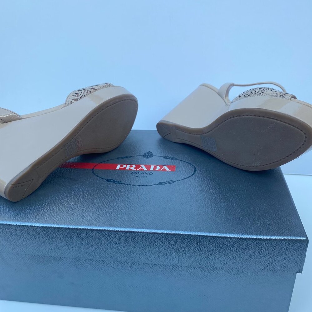 Prada Wedge Sandals - image 3